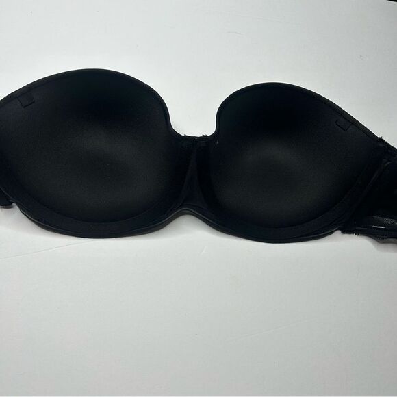 NEW Calvin Klein Black Strapless Bra 36C Seamless Design - Picture 2 of 5